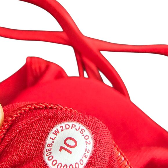 Lululemon Team Canada Energy Bra, Red, Strappy, Athletic, Gym, Size 10 - Picture 8 of 10